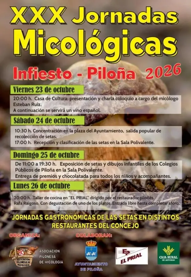 XXX Jornadas Micológicas de Piloña