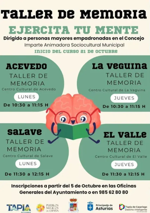 The Tapia de Casariego City Council organizes a new edition of the Memory Workshops